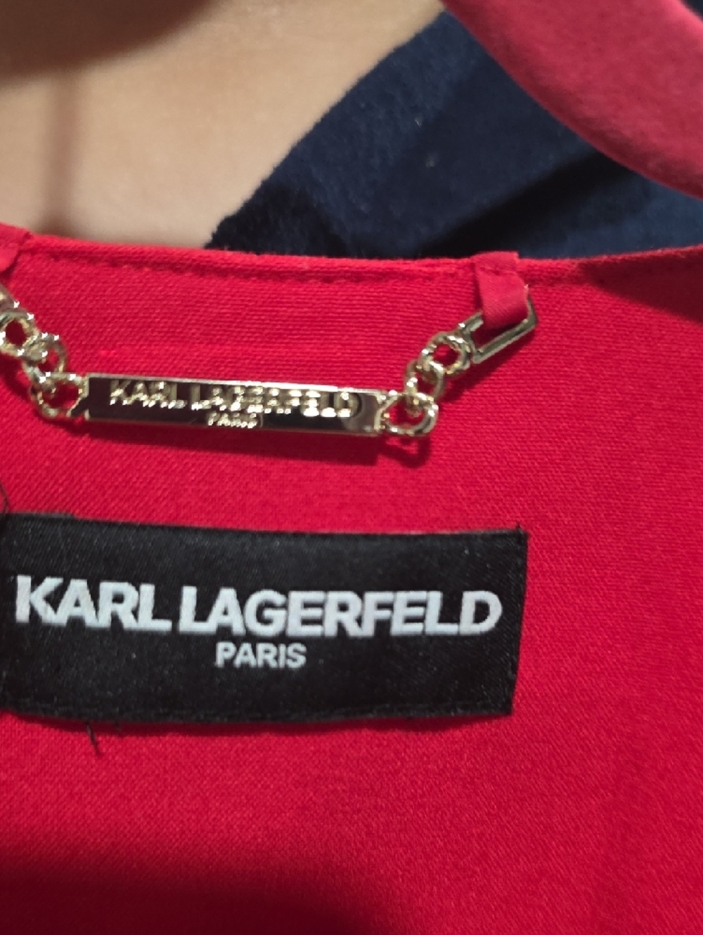 Karl Lagerfeld Red Women's Tailored Blazer - Picture 3 of 4